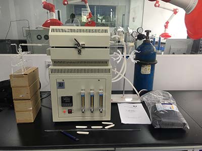 山东临沂客户AOX-C有机卤素燃烧炉客户现场