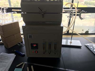 源远检测AOC-C有机卤素燃烧炉客户现场