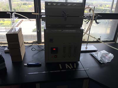 源远检测AOC-C有机卤素燃烧炉客户现场