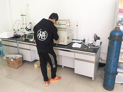 辽宁抚顺客户AOX-C有机卤素燃烧炉客户现场